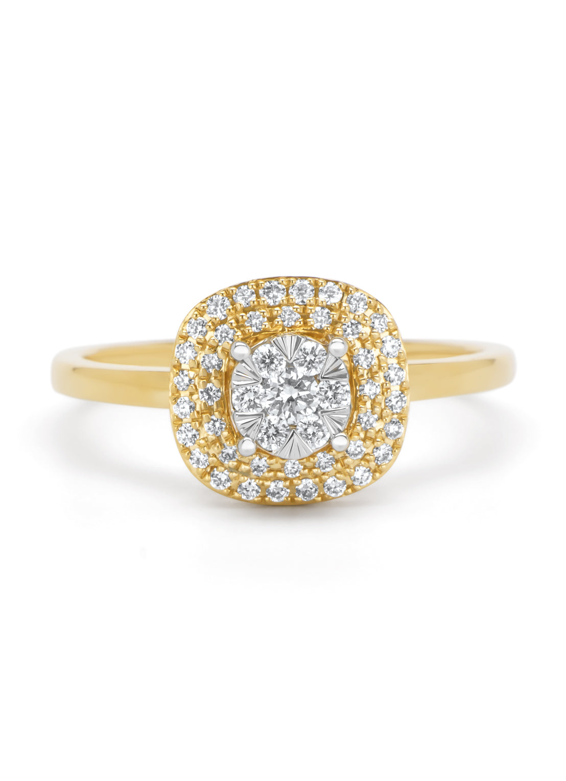 Gouden ring, 0.31 ct diamant, Enchanted