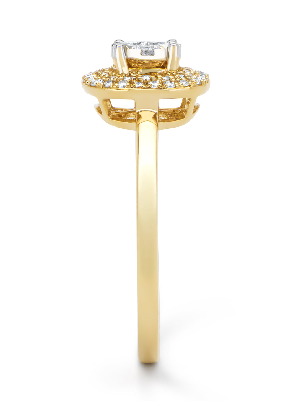 Gouden ring, 0.31 ct diamant, Enchanted