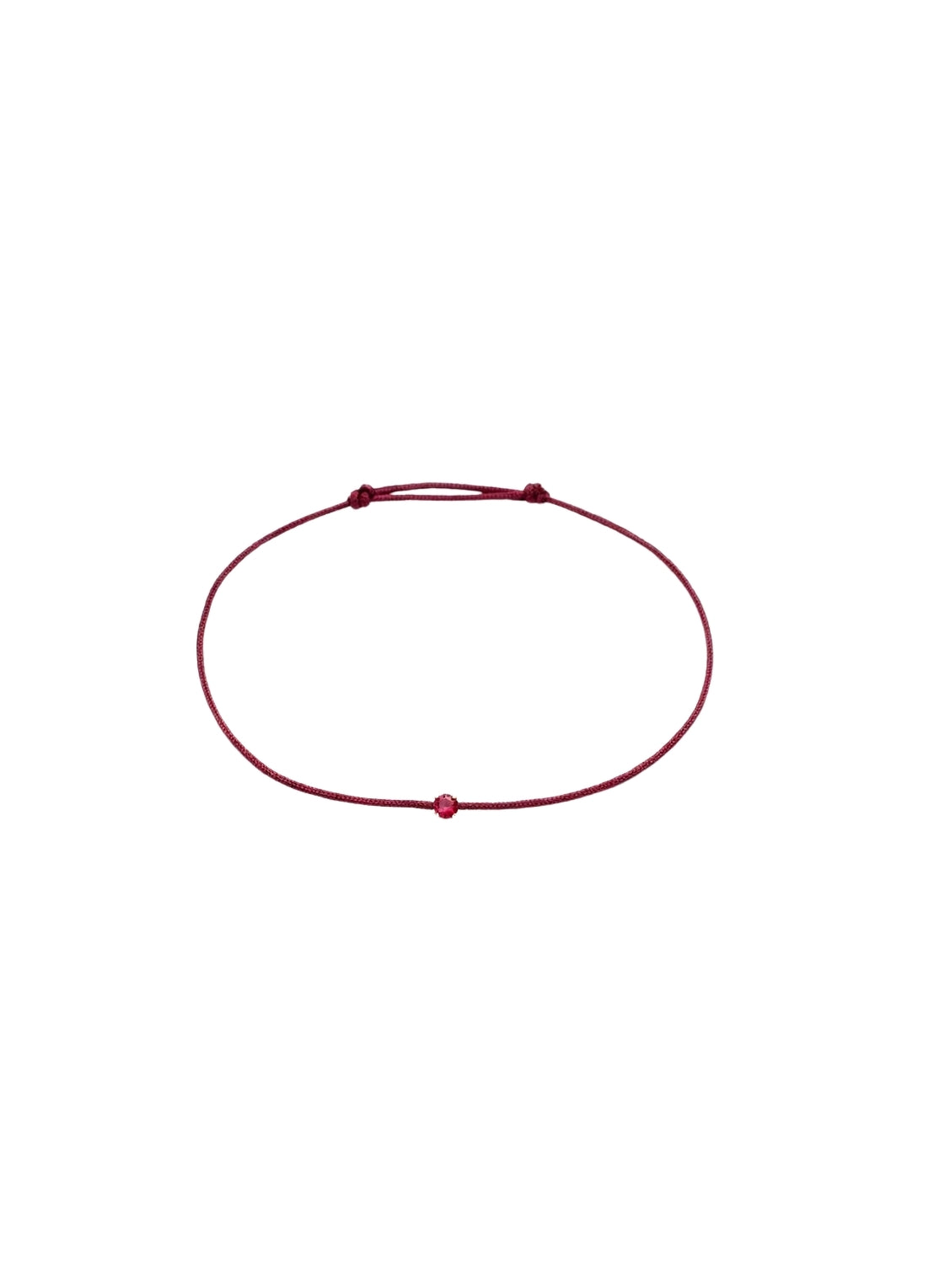 Geelgouden armband, 0.15 ct robijn, Empress