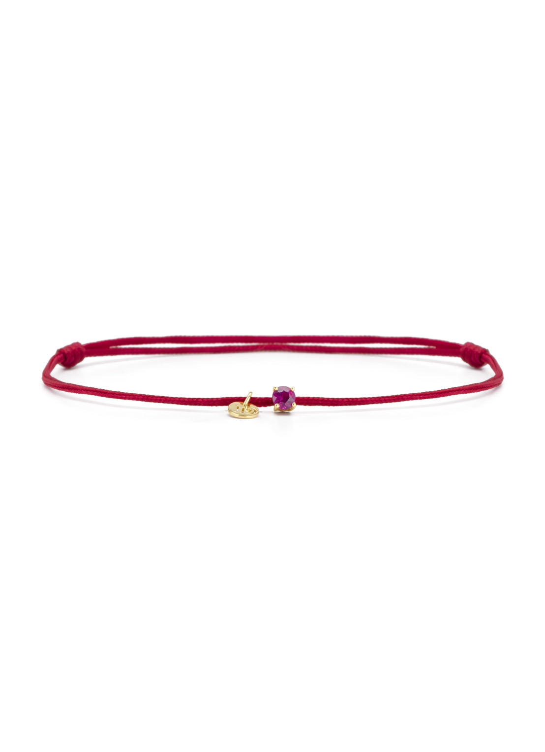 Yellow gold bracelet, 0.15 ct ruby, Empress