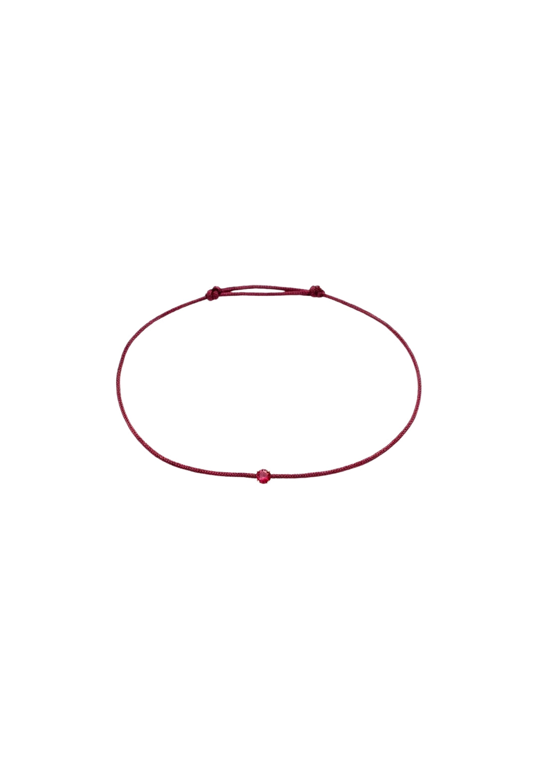 Geelgouden armband, 0.15 ct robijn, Empress
