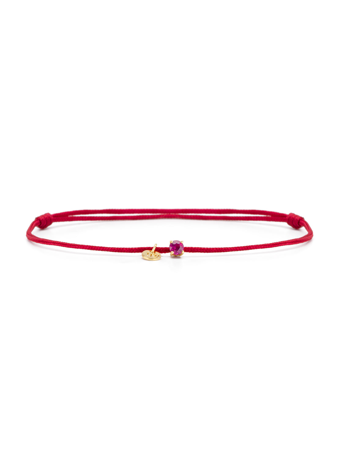 Yellow gold bracelet, 0.15 ct ruby, Empress