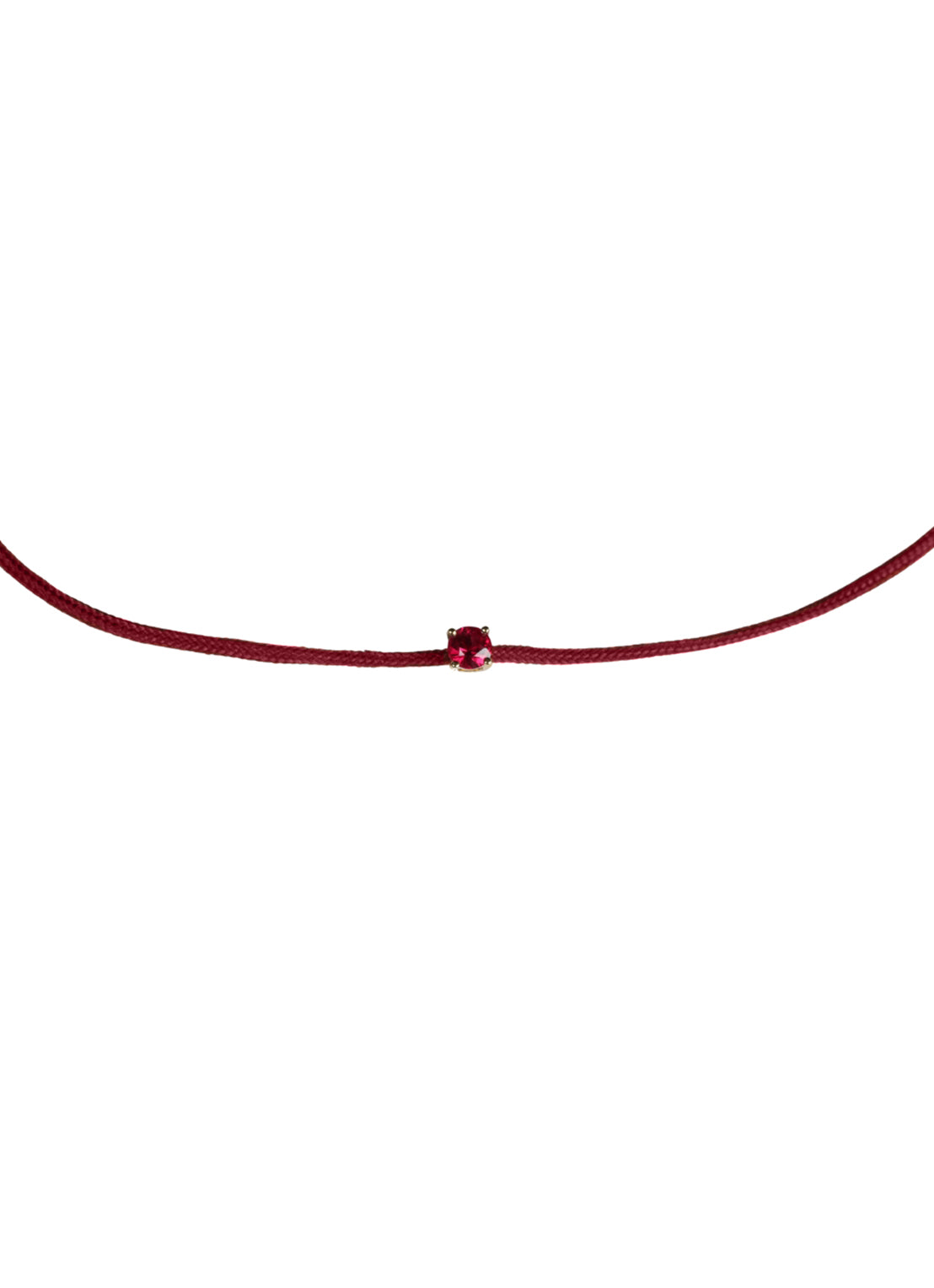 Geelgouden armband, 0.15 ct robijn, Empress