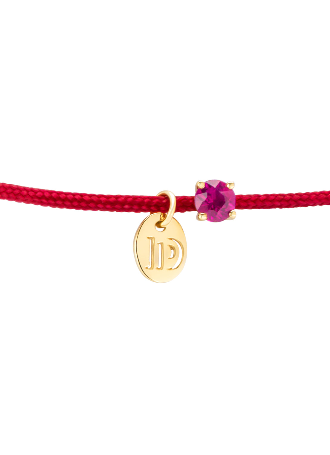 Yellow gold bracelet, 0.15 ct ruby, Empress