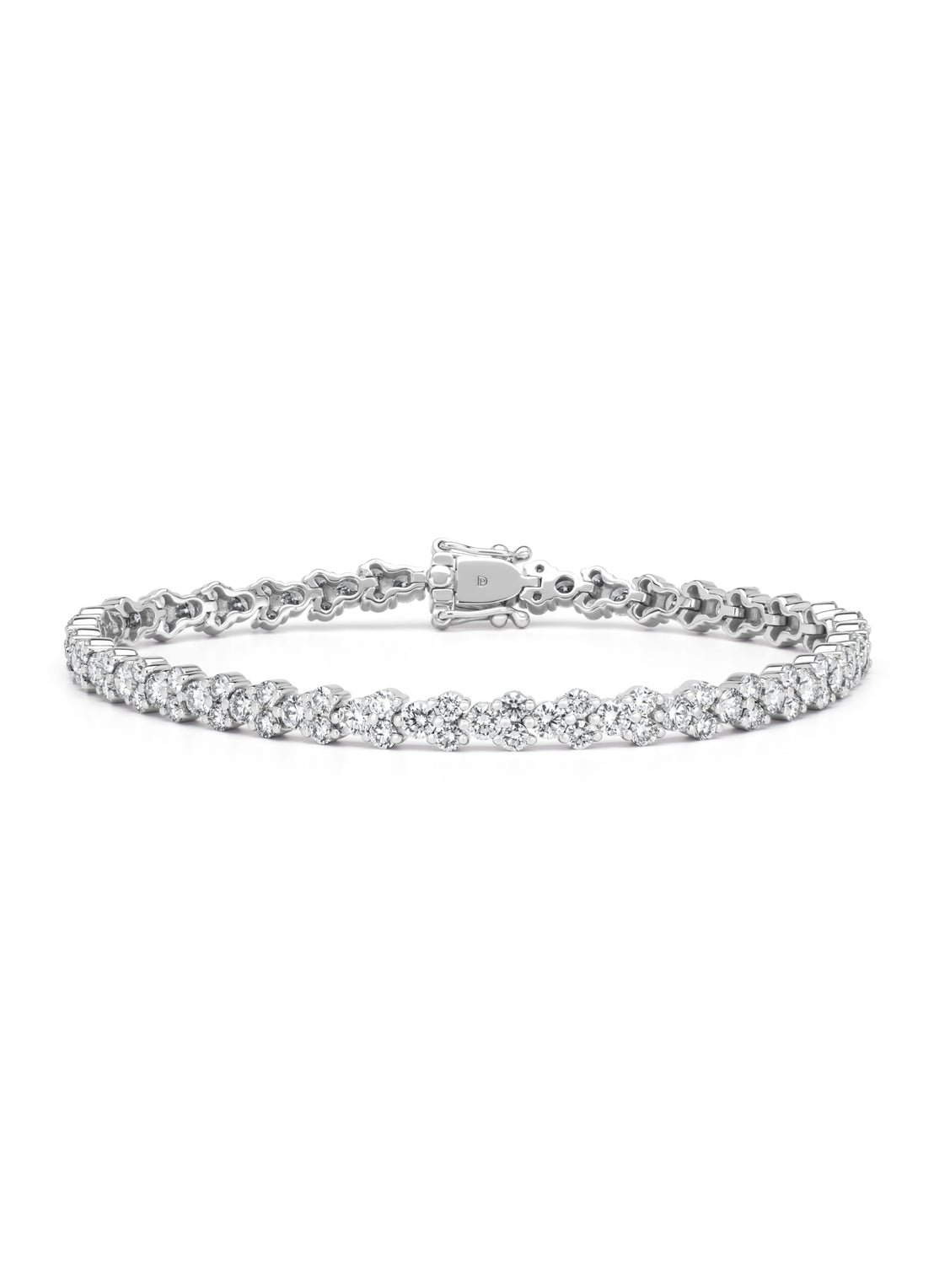 Witgouden armband, 5.38 ct diamant, Gallery