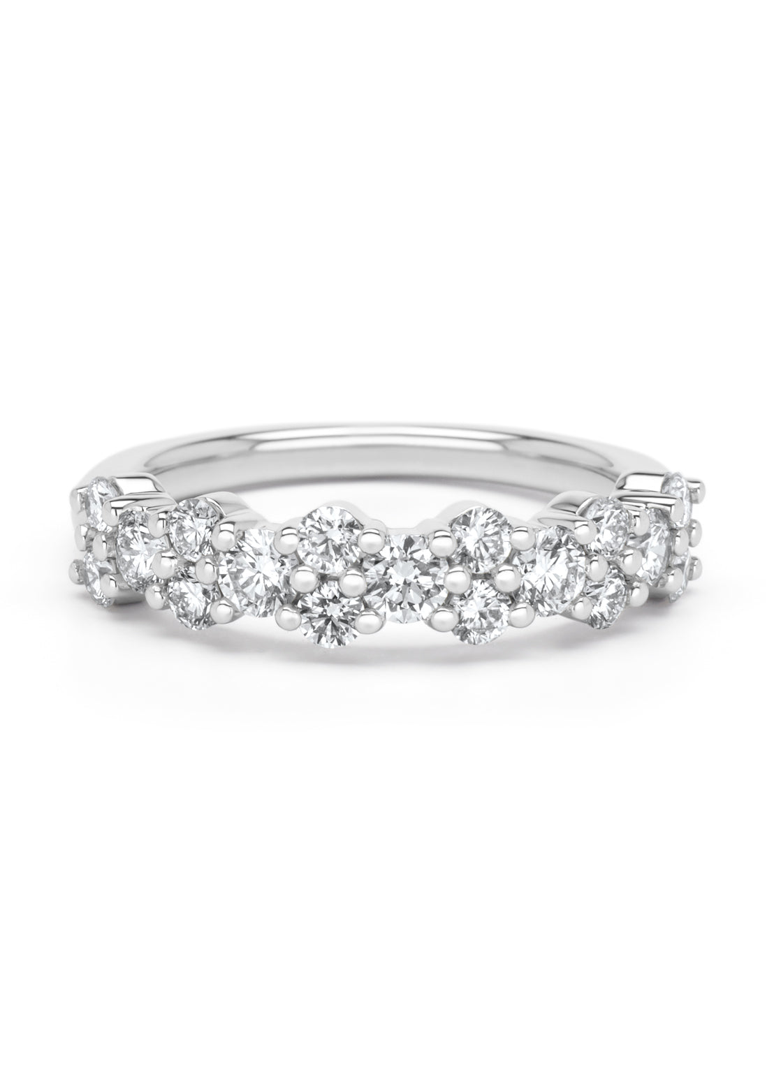 Witgouden ring, 0.97 ct diamant, Gallery