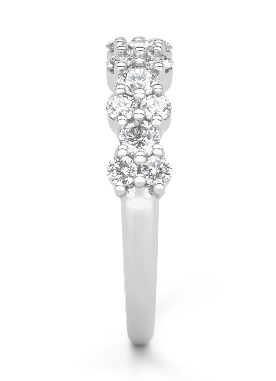 Witgouden ring, 0.97 ct diamant, Gallery