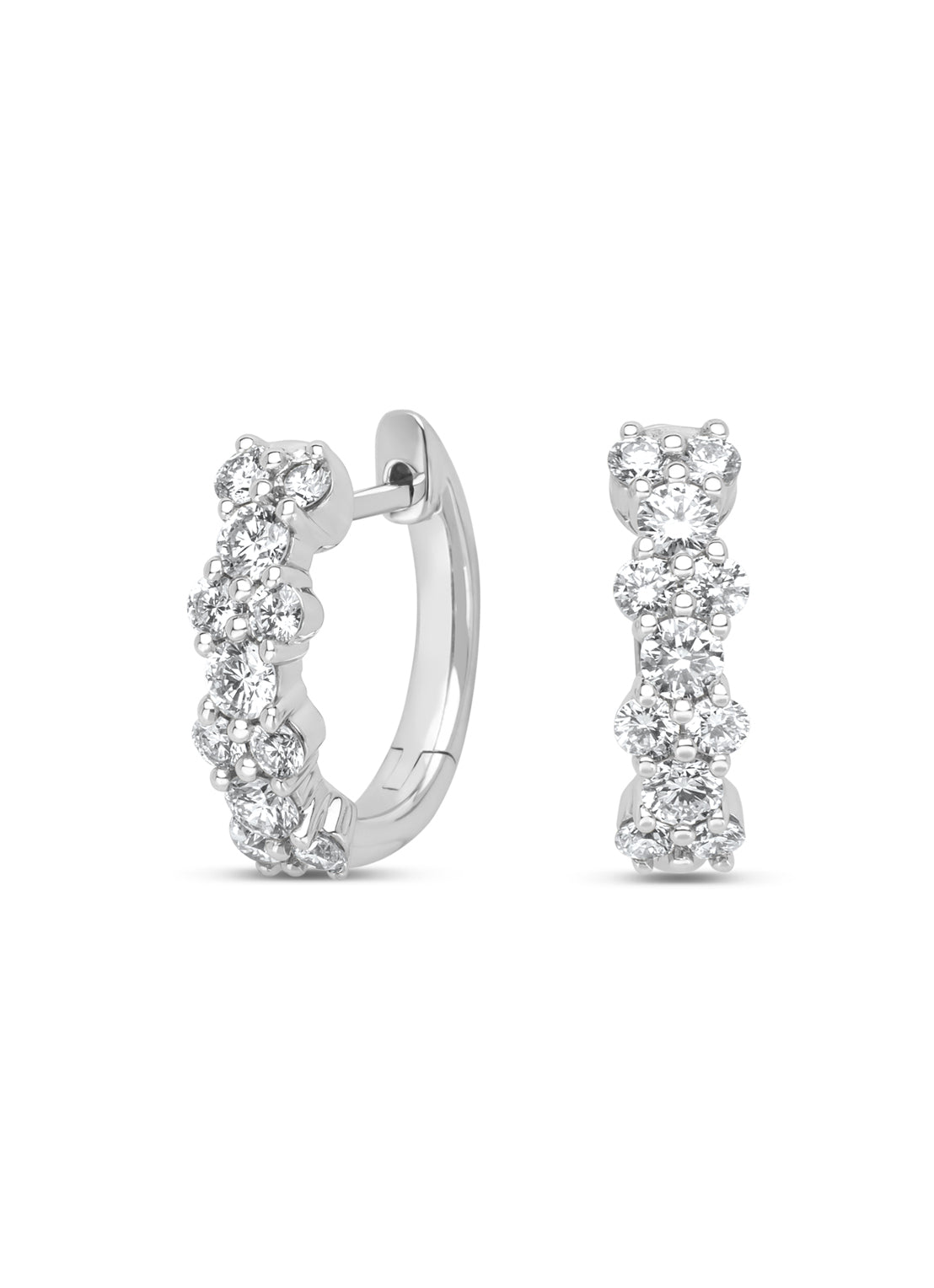 Witgouden oorsieraden, 0.98 ct diamant, Gallery