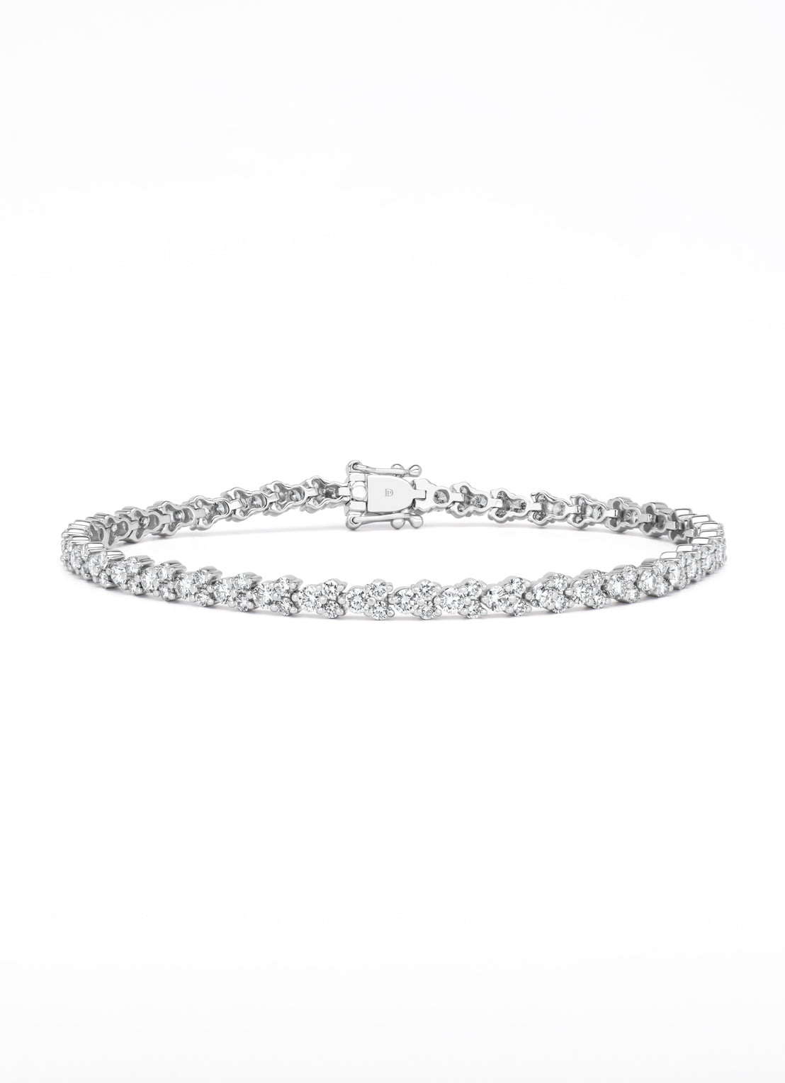 Witgouden armband, 4.19 ct diamant, Gallery