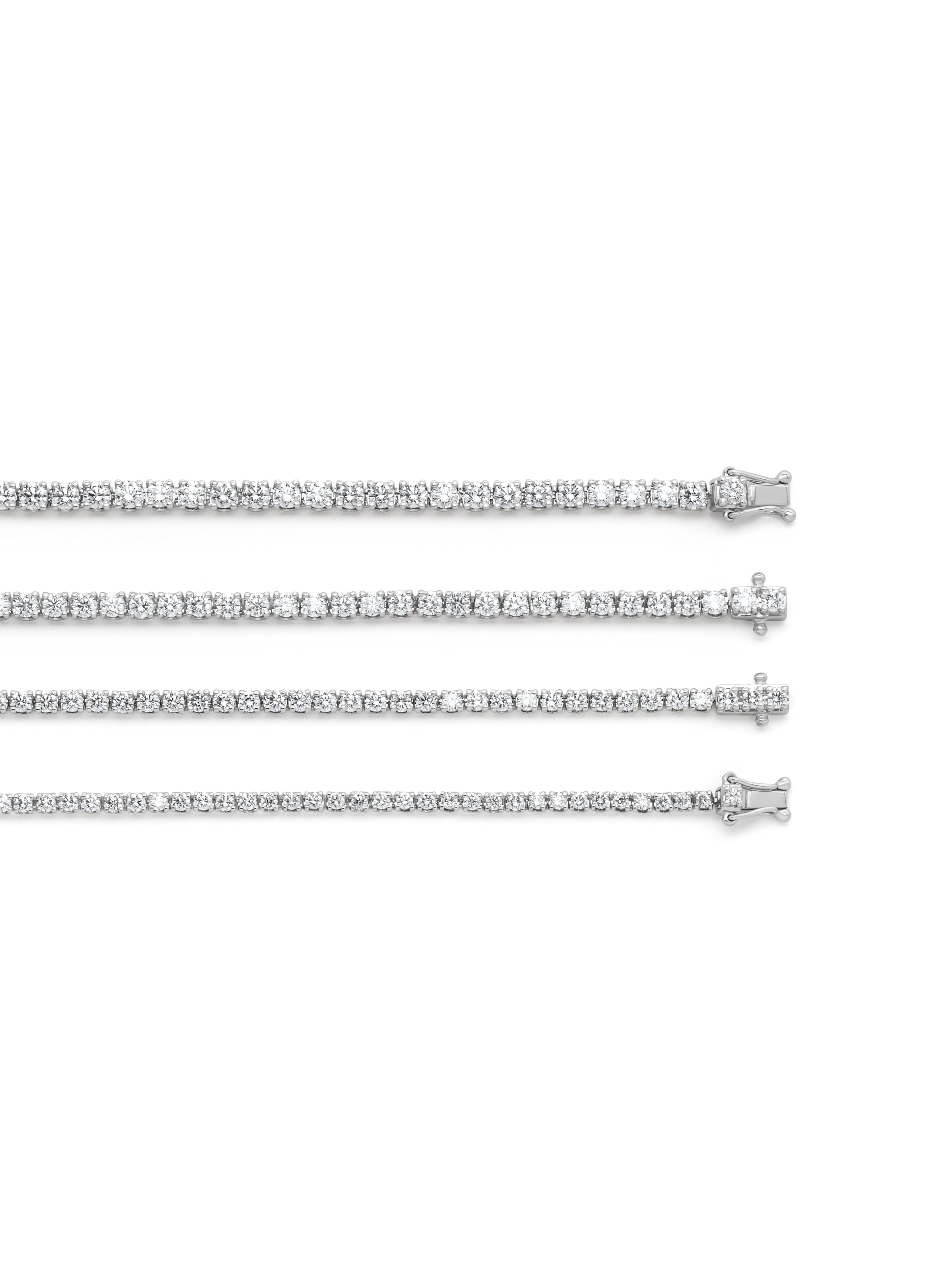 Geelgouden armband, 5.00 ct diamant, Tennis bracelet