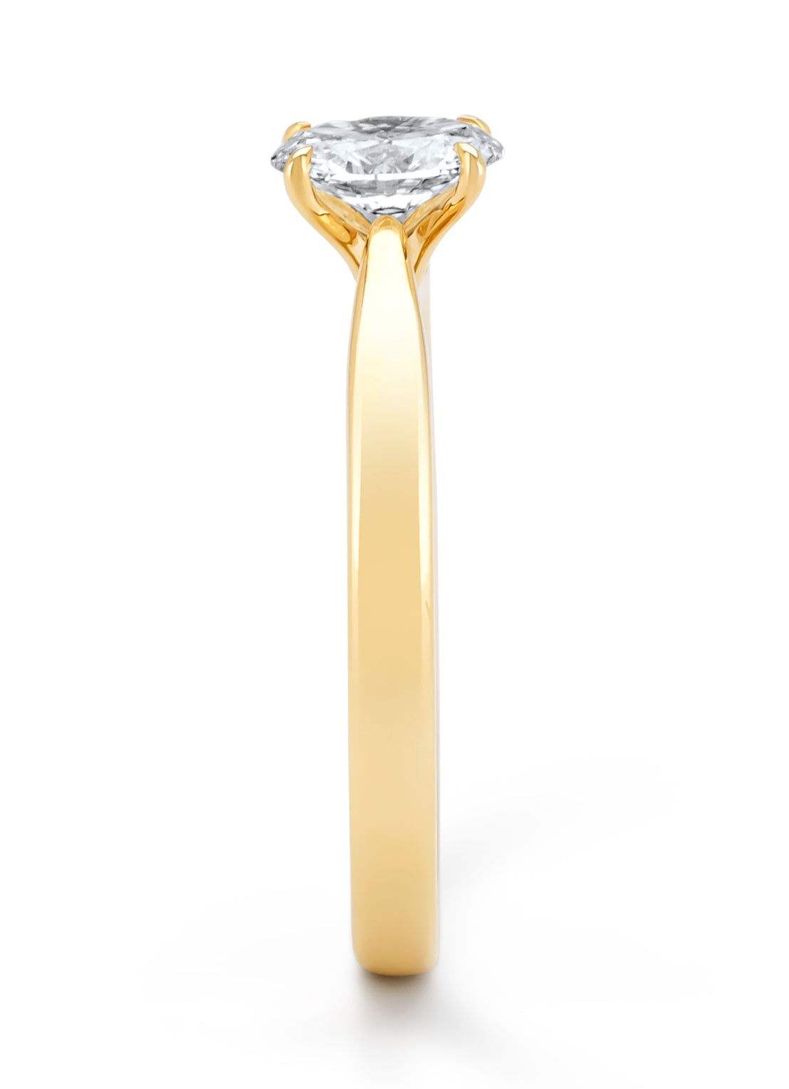 Geelgouden ring, 0.50 ct diamant, Perfect Match