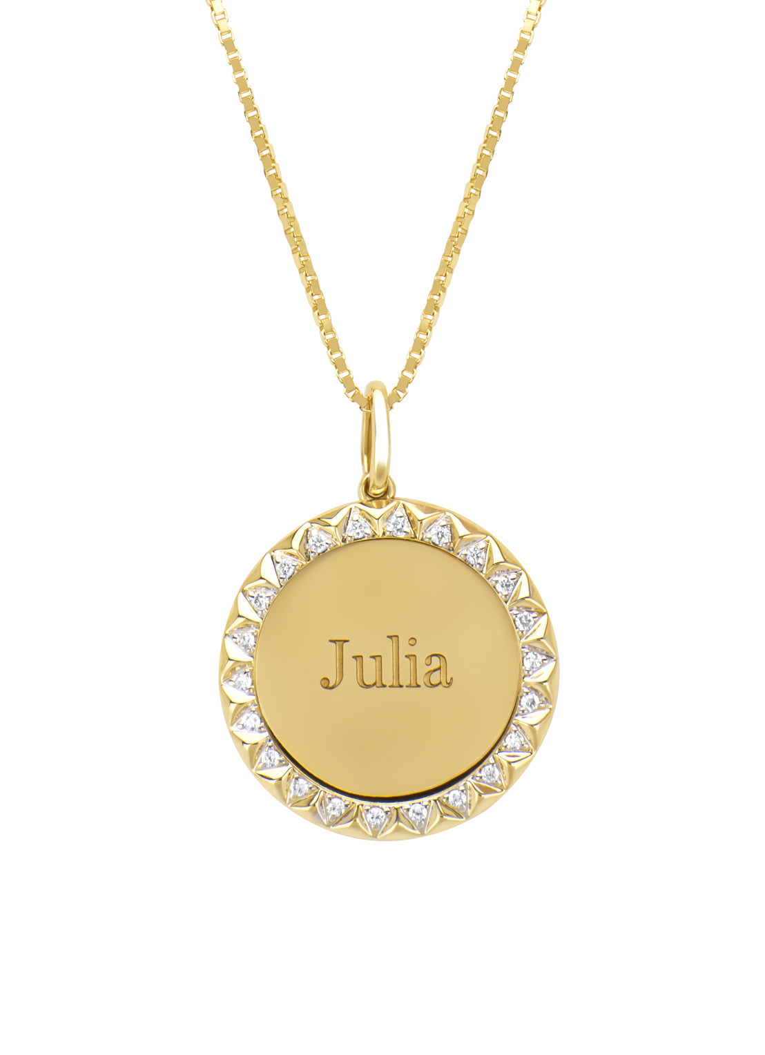 Geelgouden hanger, 0.09 ct diamant, Timeless Treasures