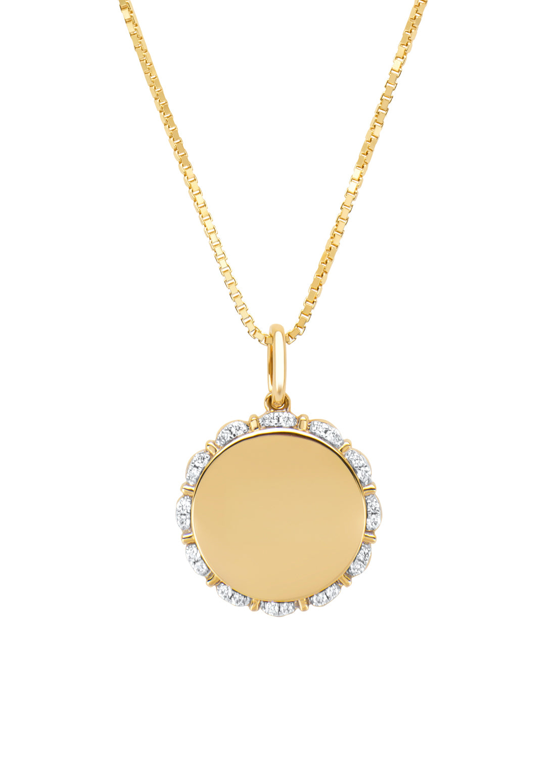 Geelgouden hanger, 0.08 ct diamant, Timeless Treasures