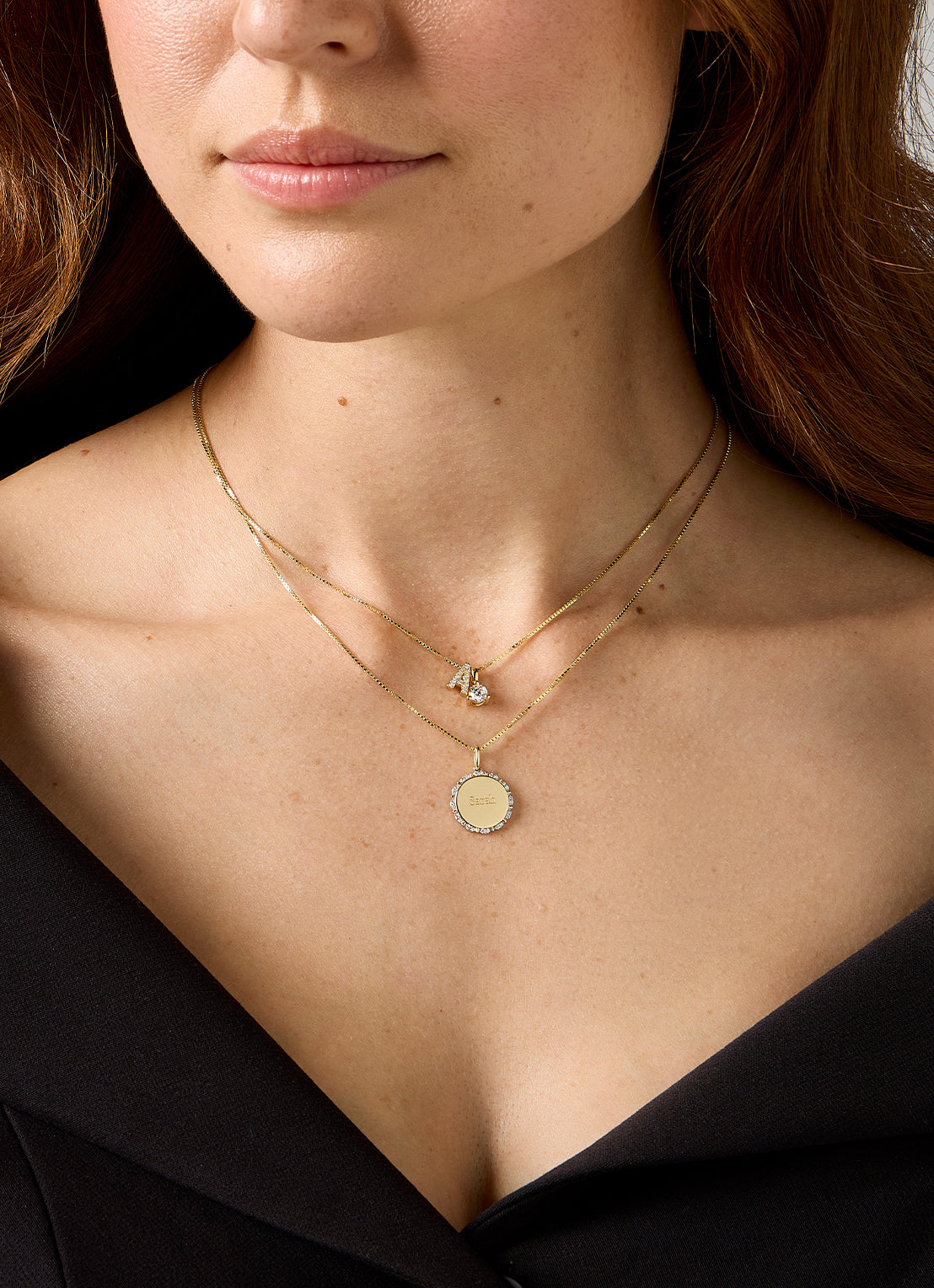 Geelgouden hanger, 0.08 ct diamant, Timeless Treasures