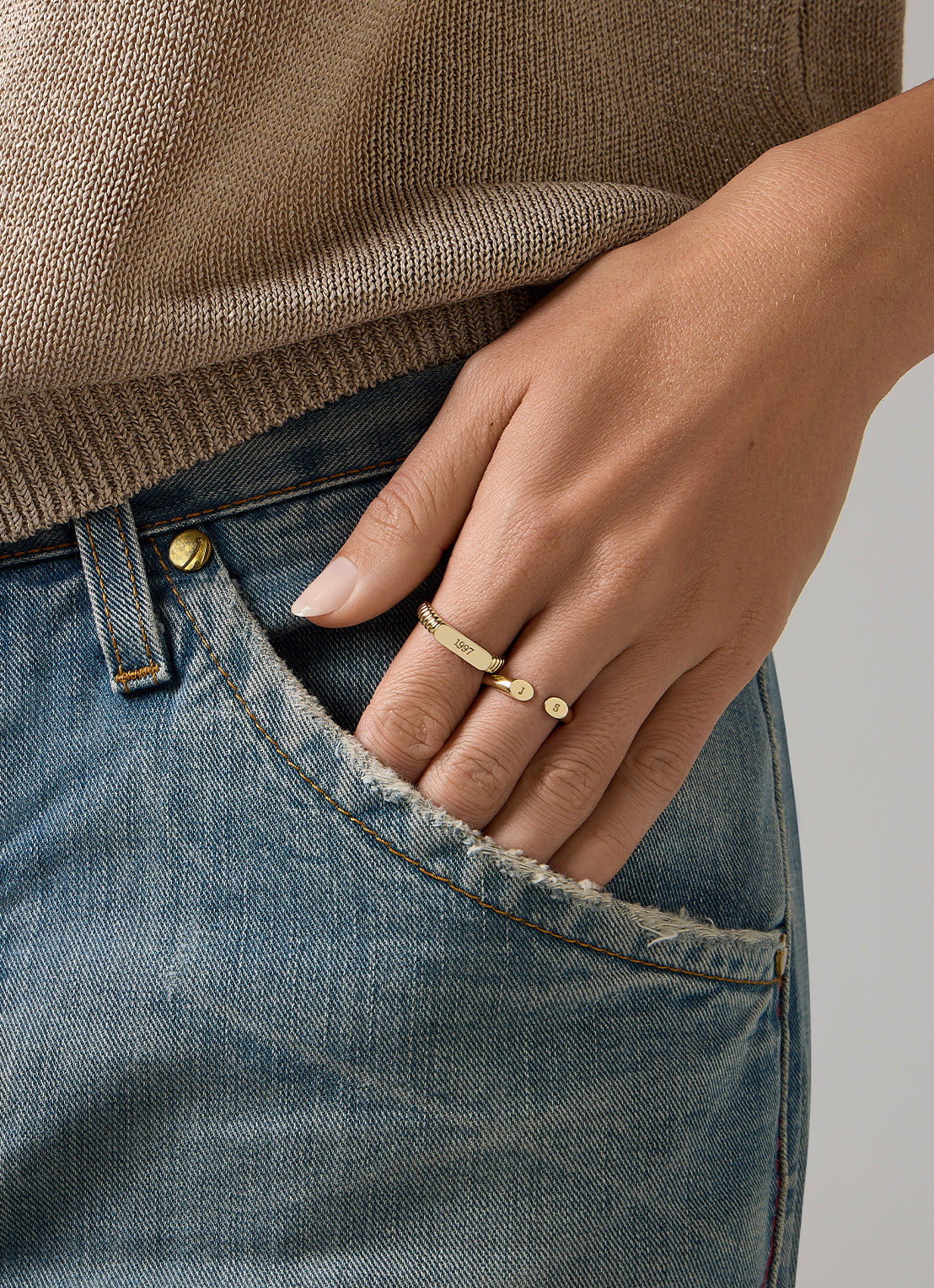 Geelgouden ring Timeless Treasures