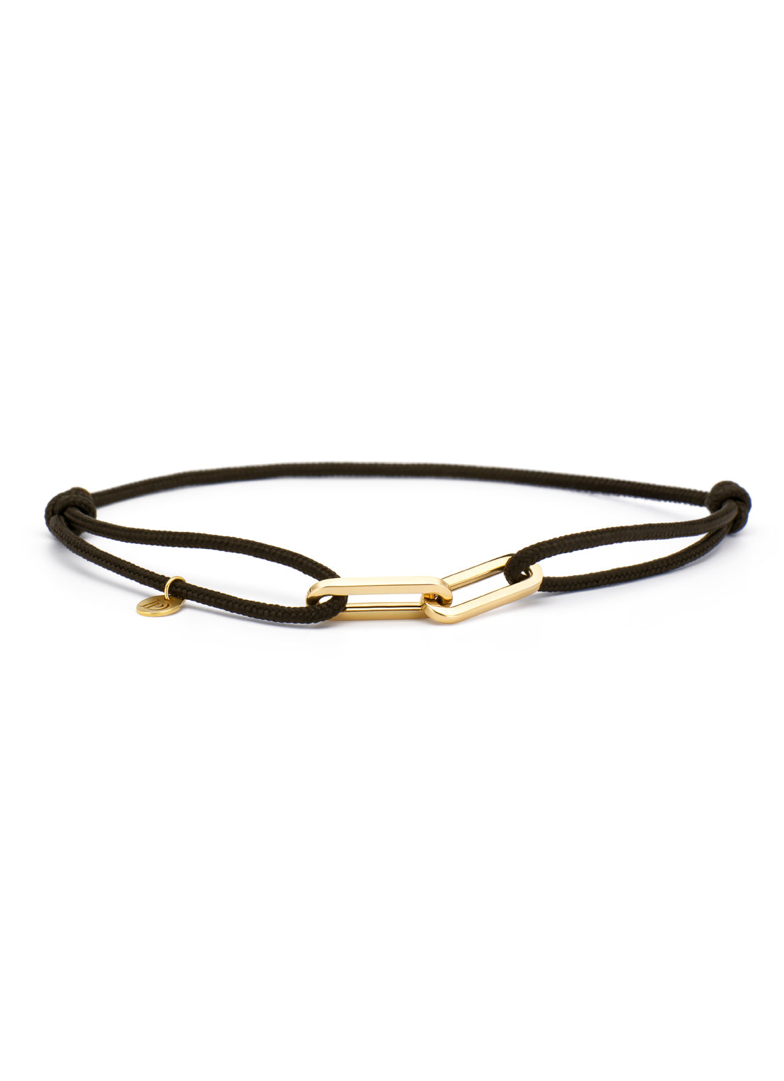 Geelgouden koord armband Closed Forever