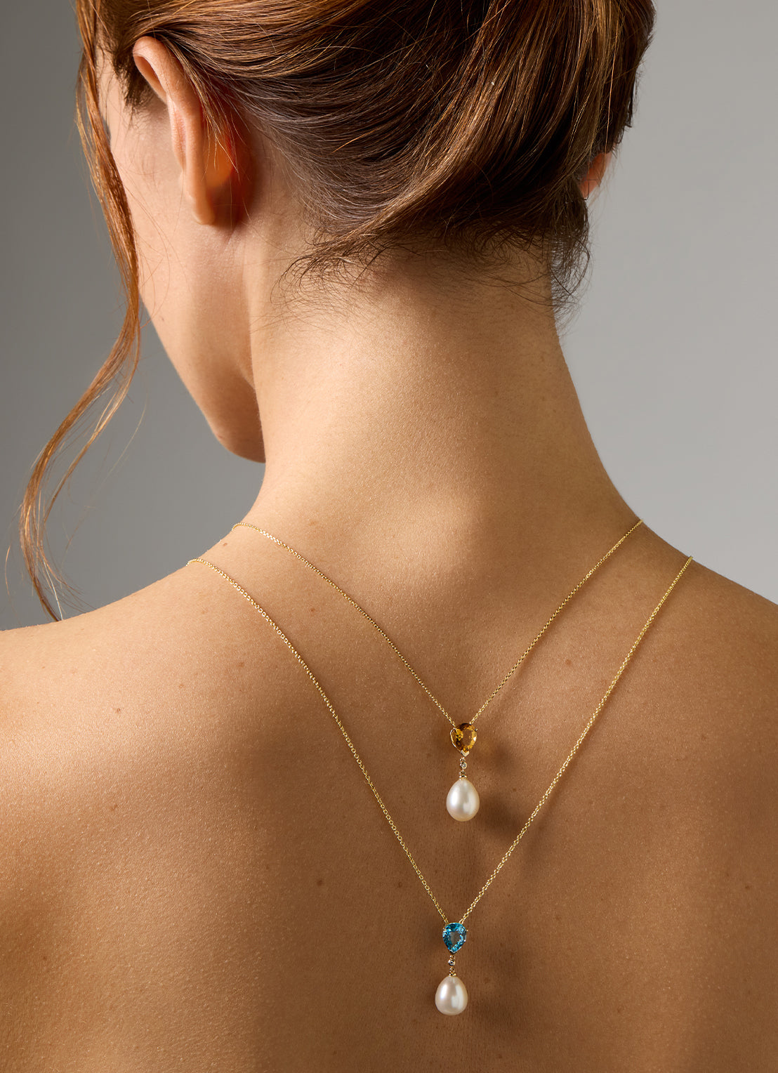 Geelgouden hanger, 2.40 ct topaas, Rivièra
