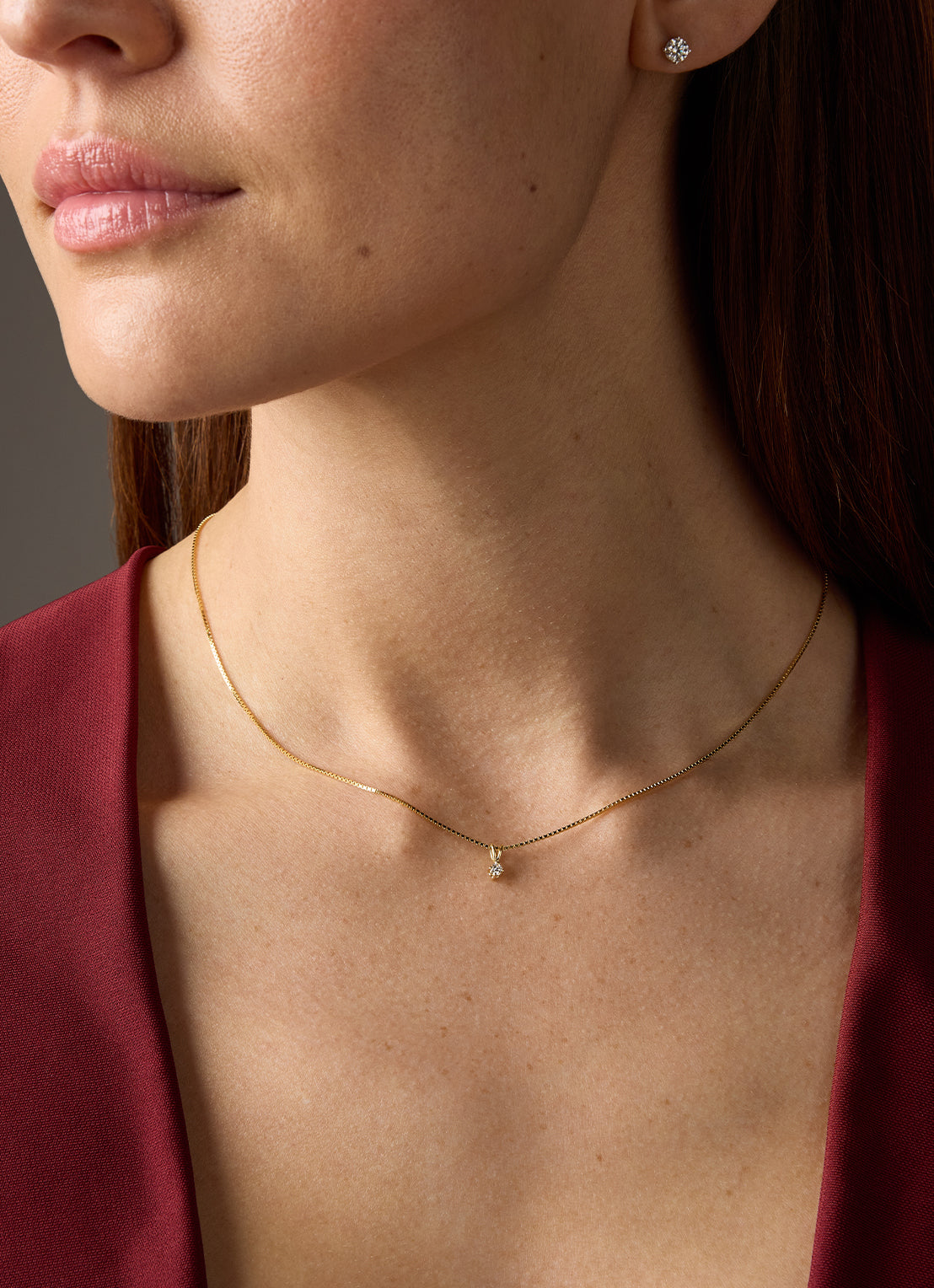 Geelgouden hanger, 0.06 ct diamant, Groeibriljant