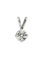 White gold pendant, 0.29 ct diamond, Groeibriljant