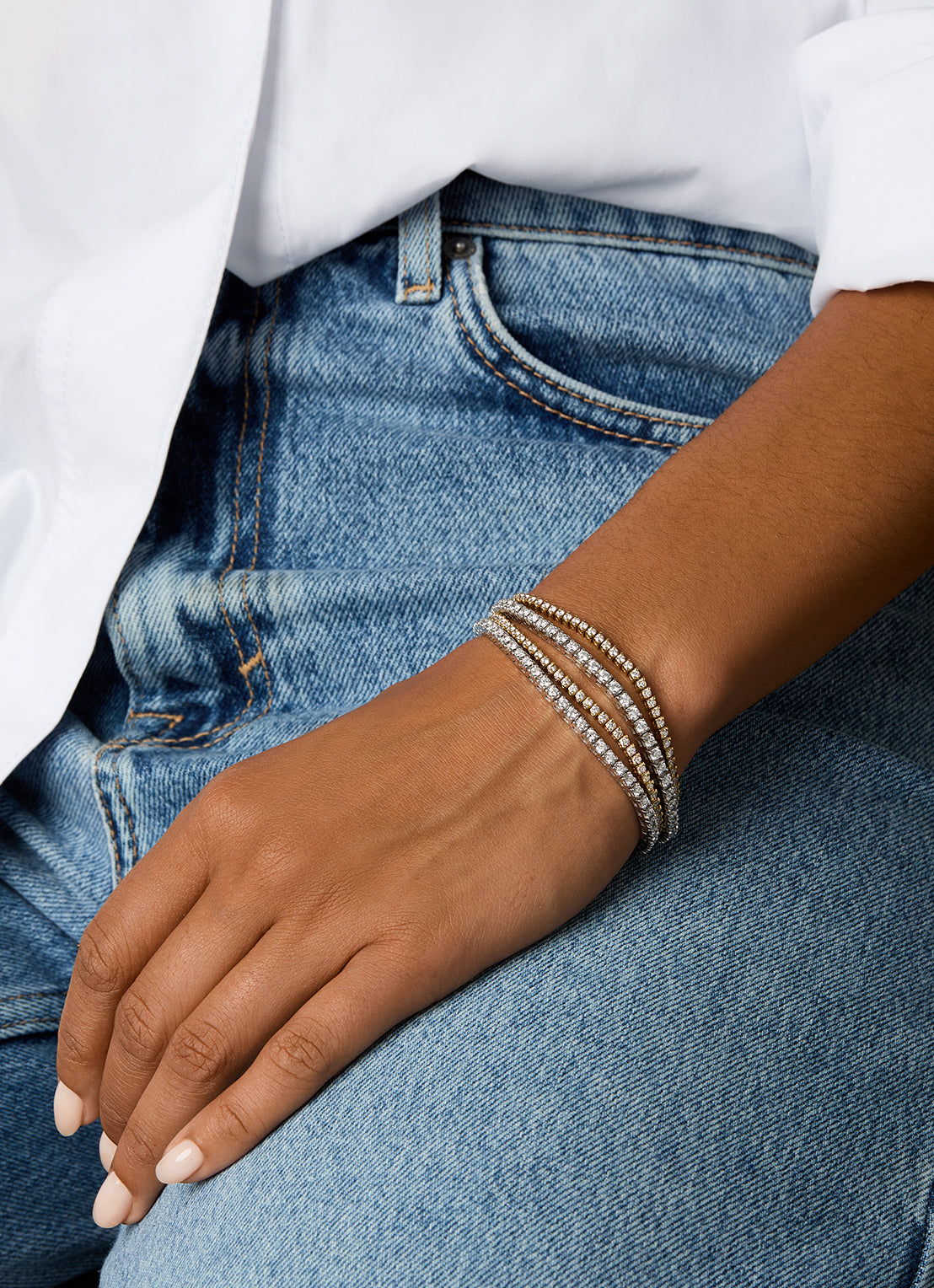 Tennis bracelet, 3.00 ct diamond