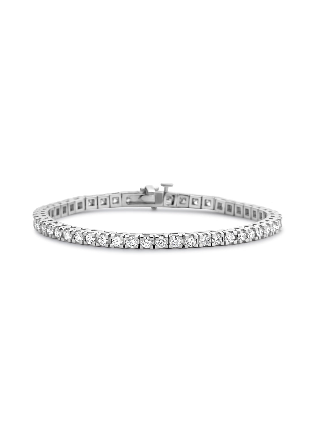 Tennis bracelet, 4.00 ct diamond