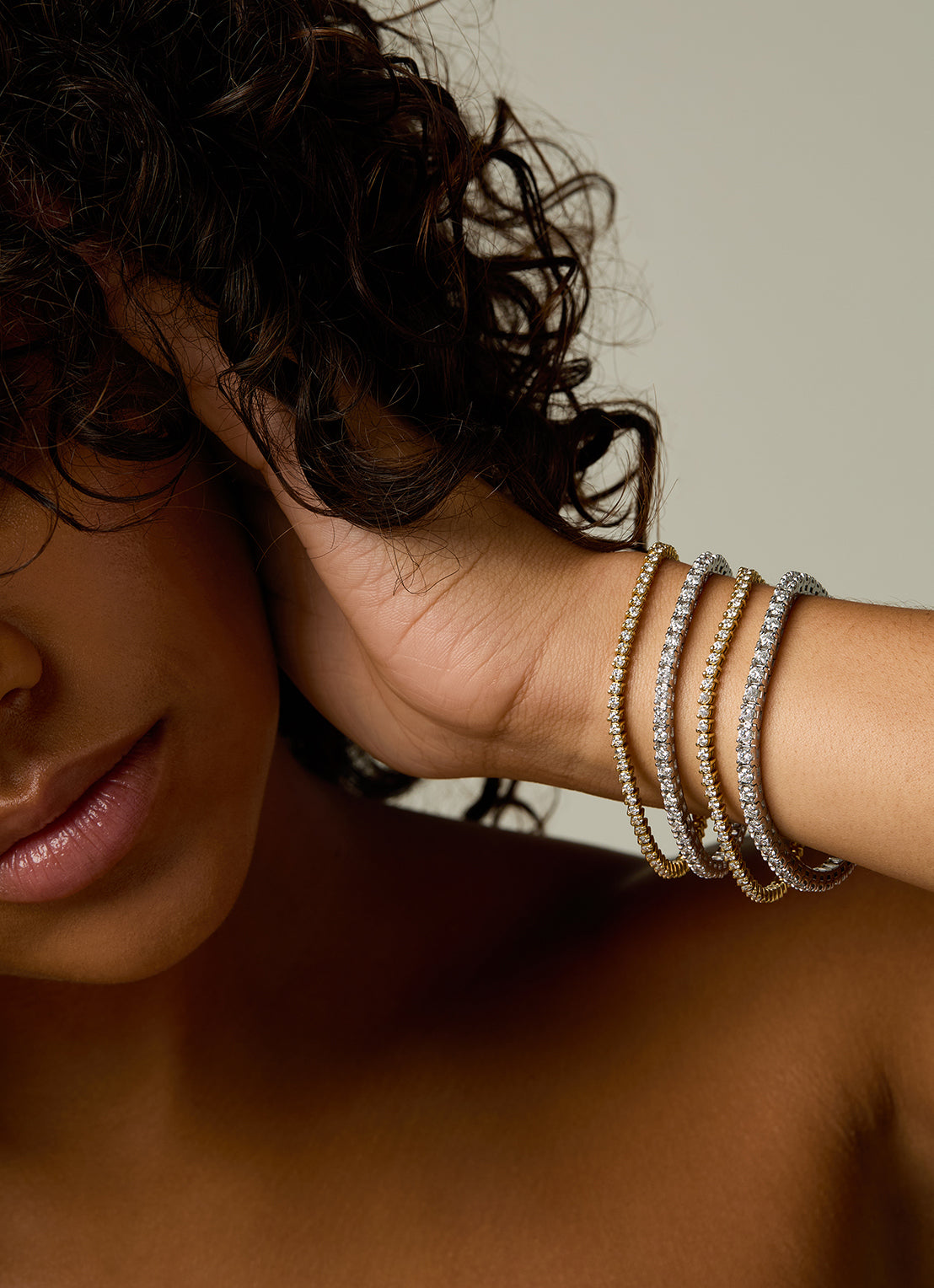 Tennis bracelet, 4.00 ct diamond