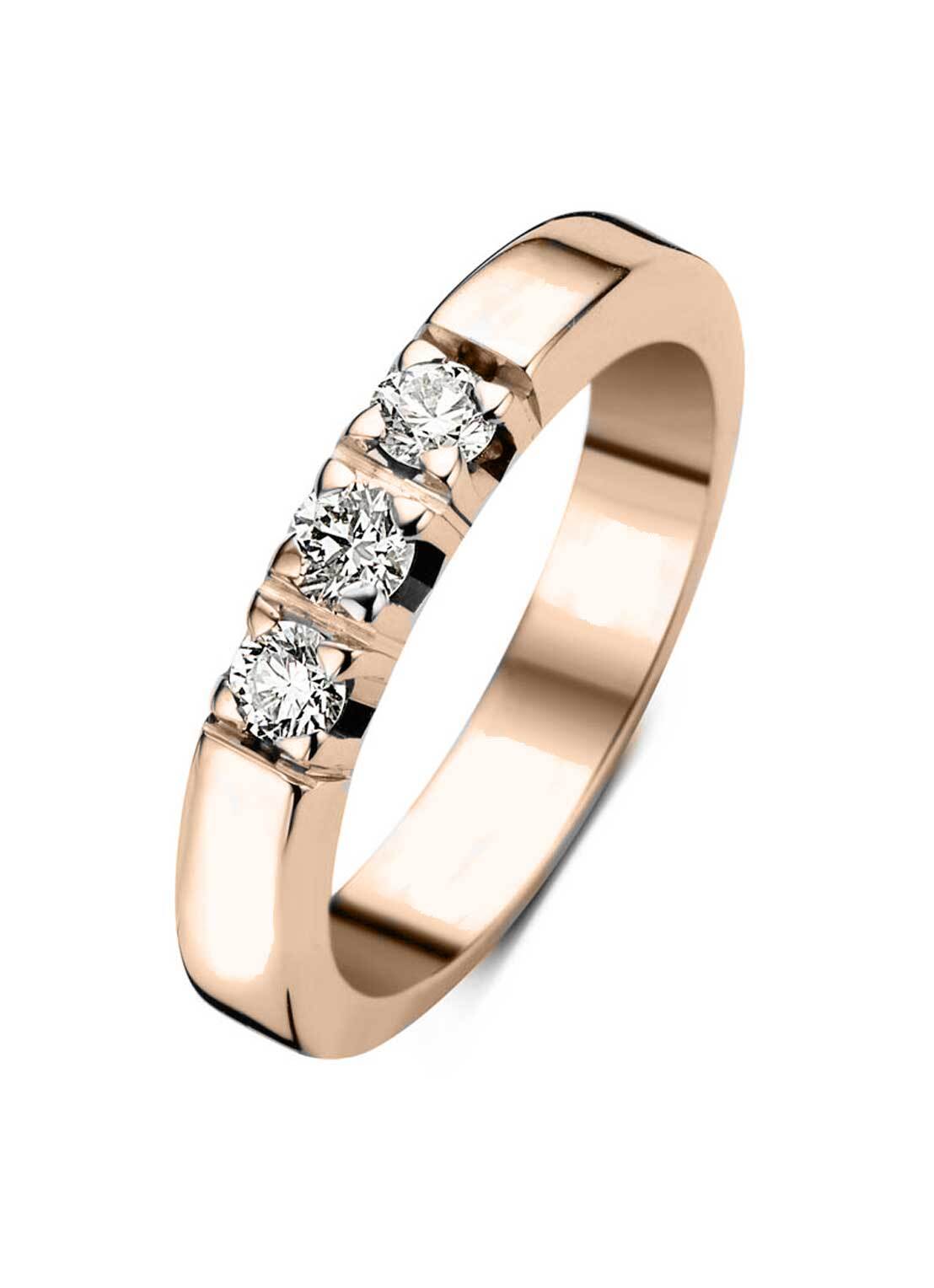 Roségouden Alliance Ring, 0.30 CT Diamond, Groeibriljant