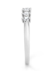 Witgouden ring, 0.25 ct diamant, Hearts & Arrows