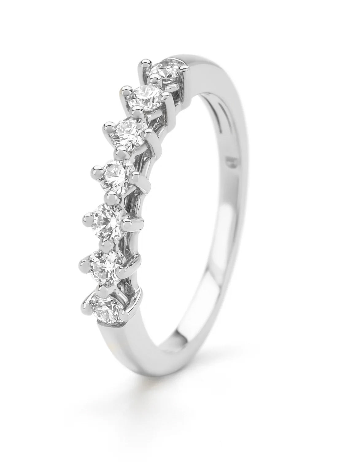 White gold ring, 0.35 CT Diamant, Hearts & Arrows