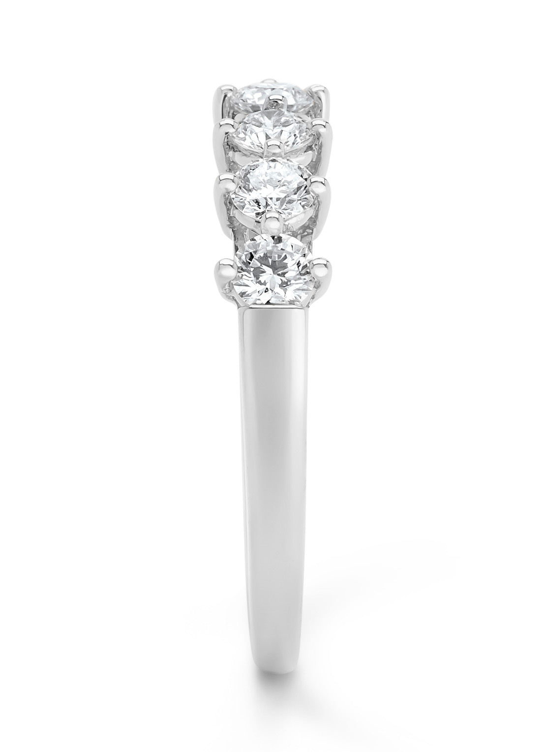 Witgouden ring, 0.70 ct diamant, Hearts & Arrows
