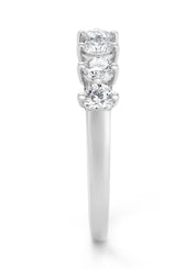 Witgouden ring, 0.70 ct diamant, Hearts & Arrows