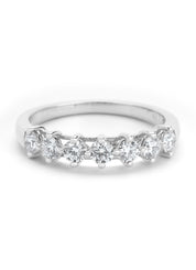 Witgouden ring, 0.70 ct diamant, Hearts & Arrows