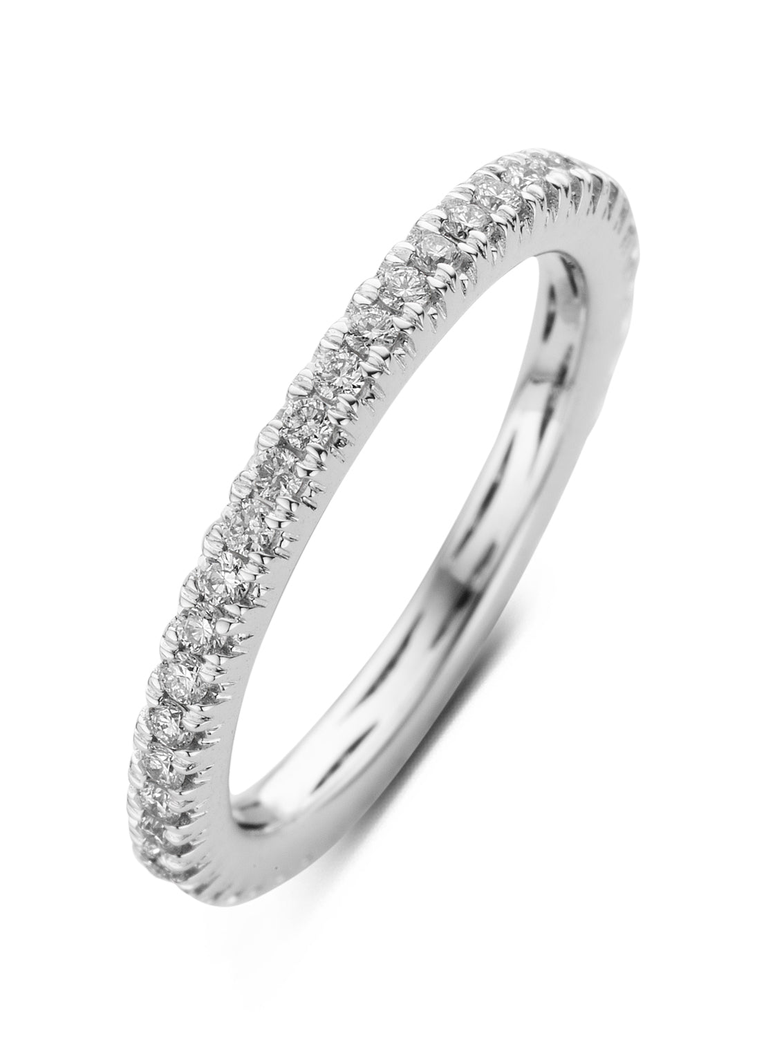 Witgouden ring, 0.50 ct diamant, Ensemble