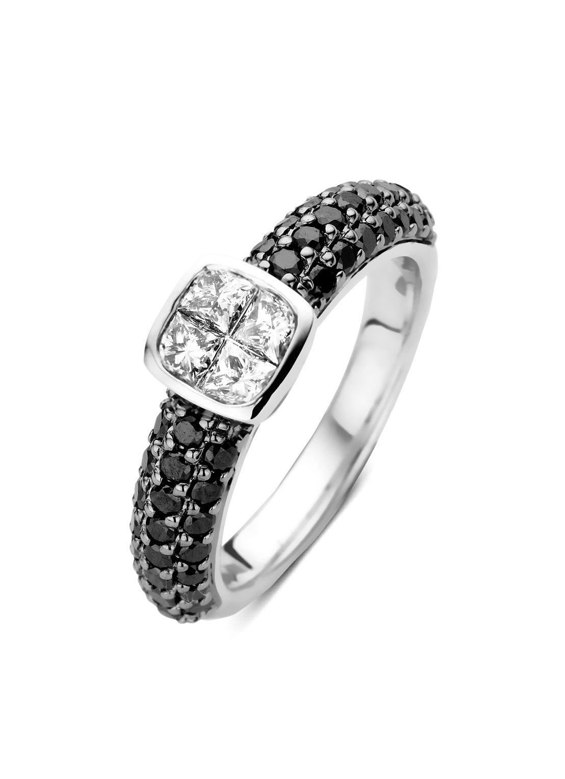 Witgouden ring, 1.36 ct diamant, Fourever