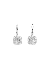 White gold ear jewelry, 0.90 CT Diamant, Fourever