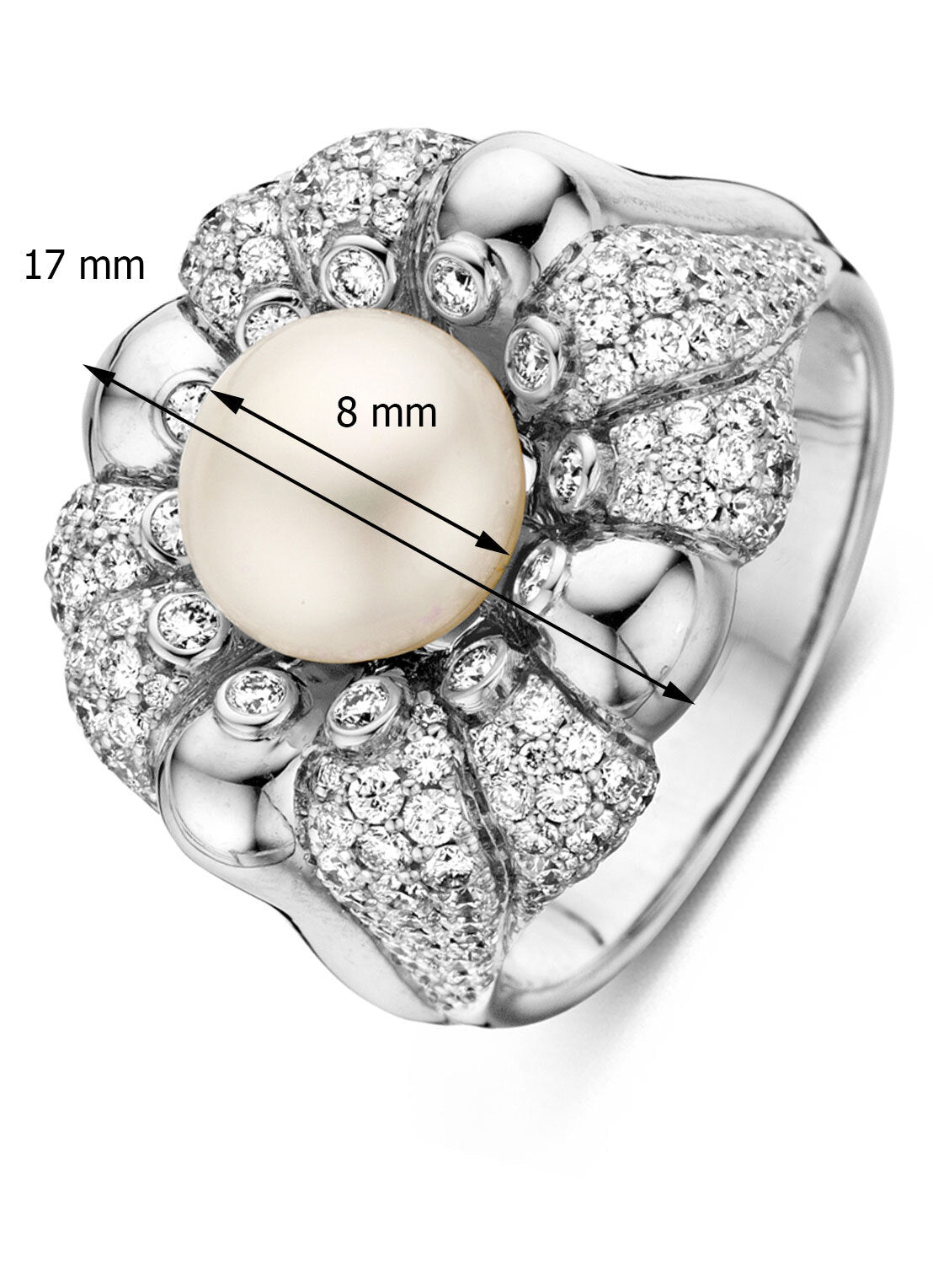 Witgouden ring, 1.33 ct diamant, Gallery