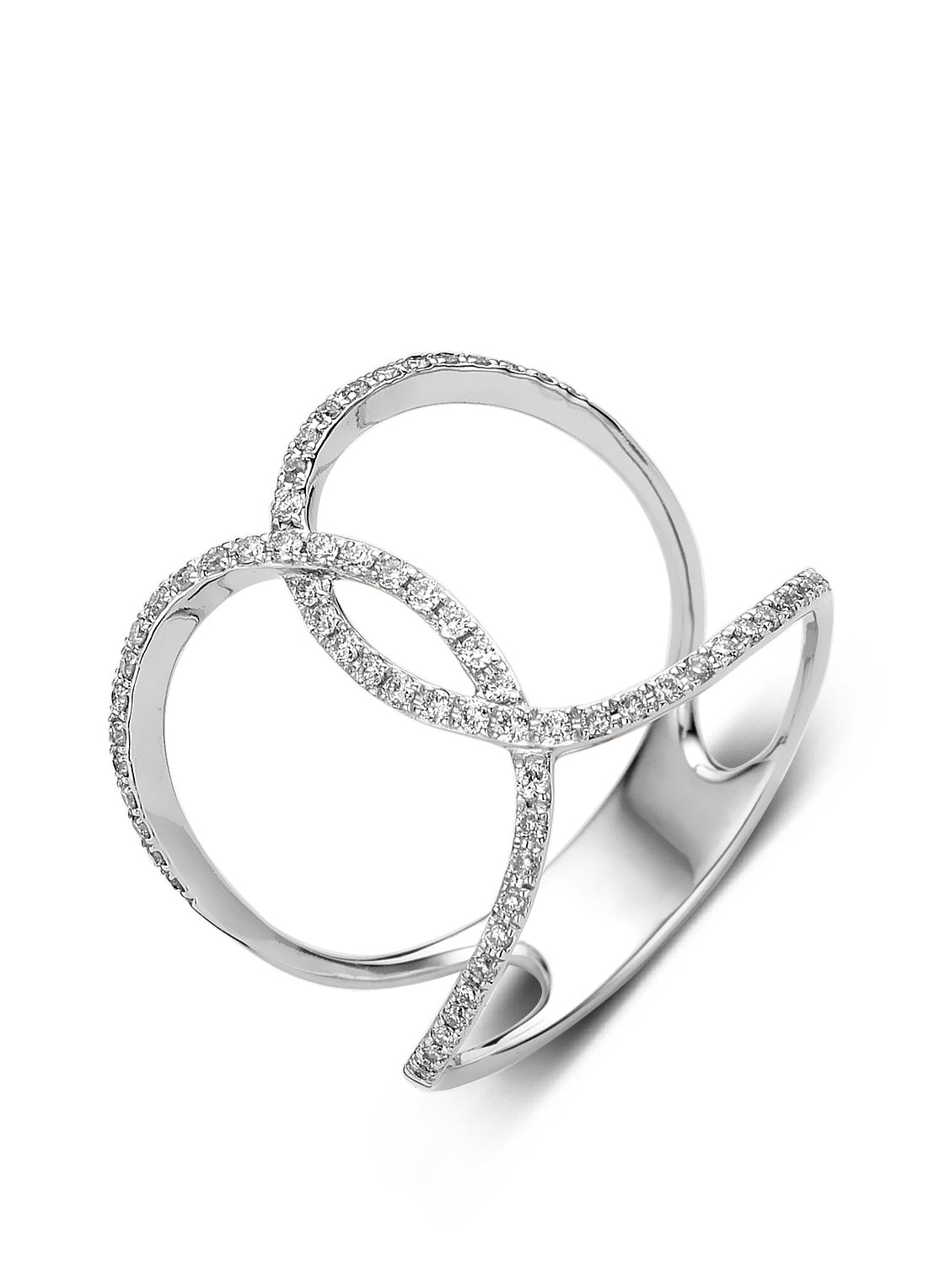 White gold ring, 0.24 CT Diamant, Like A Star