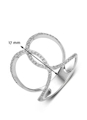 White gold ring, 0.24 CT Diamant, Like A Star