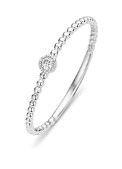 Witgouden ring, 0.03 ct diamant, Joy