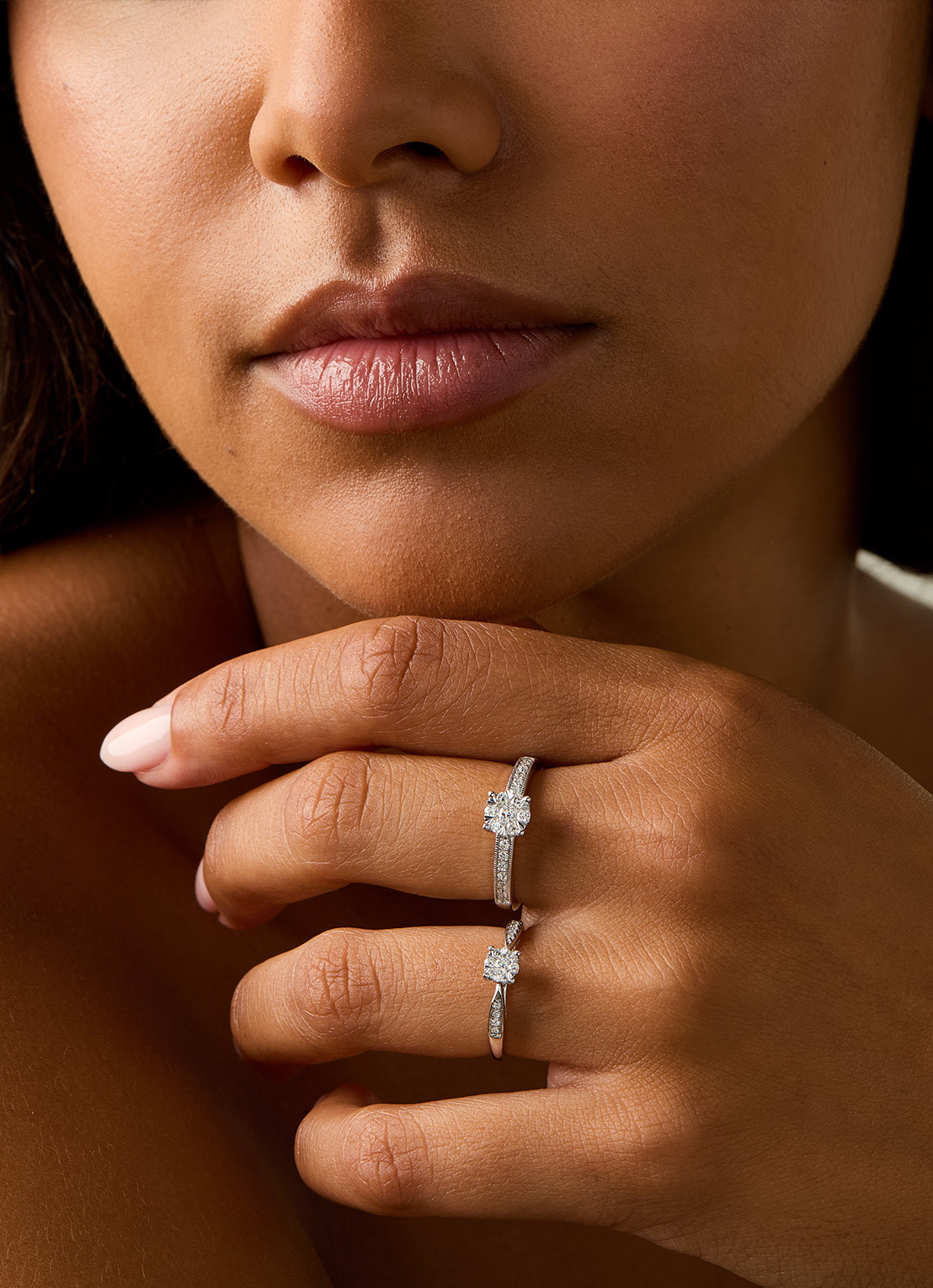 Witgouden ring 18kt, 0.20 ct diamant, Enchanted