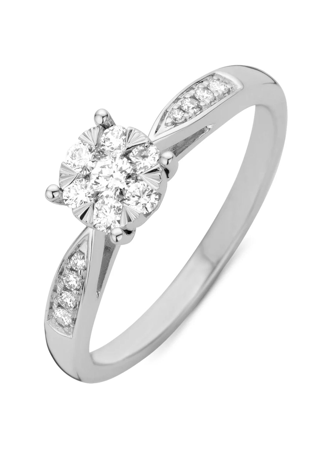White gold ring, 0.29 ct diamond, Enchanted