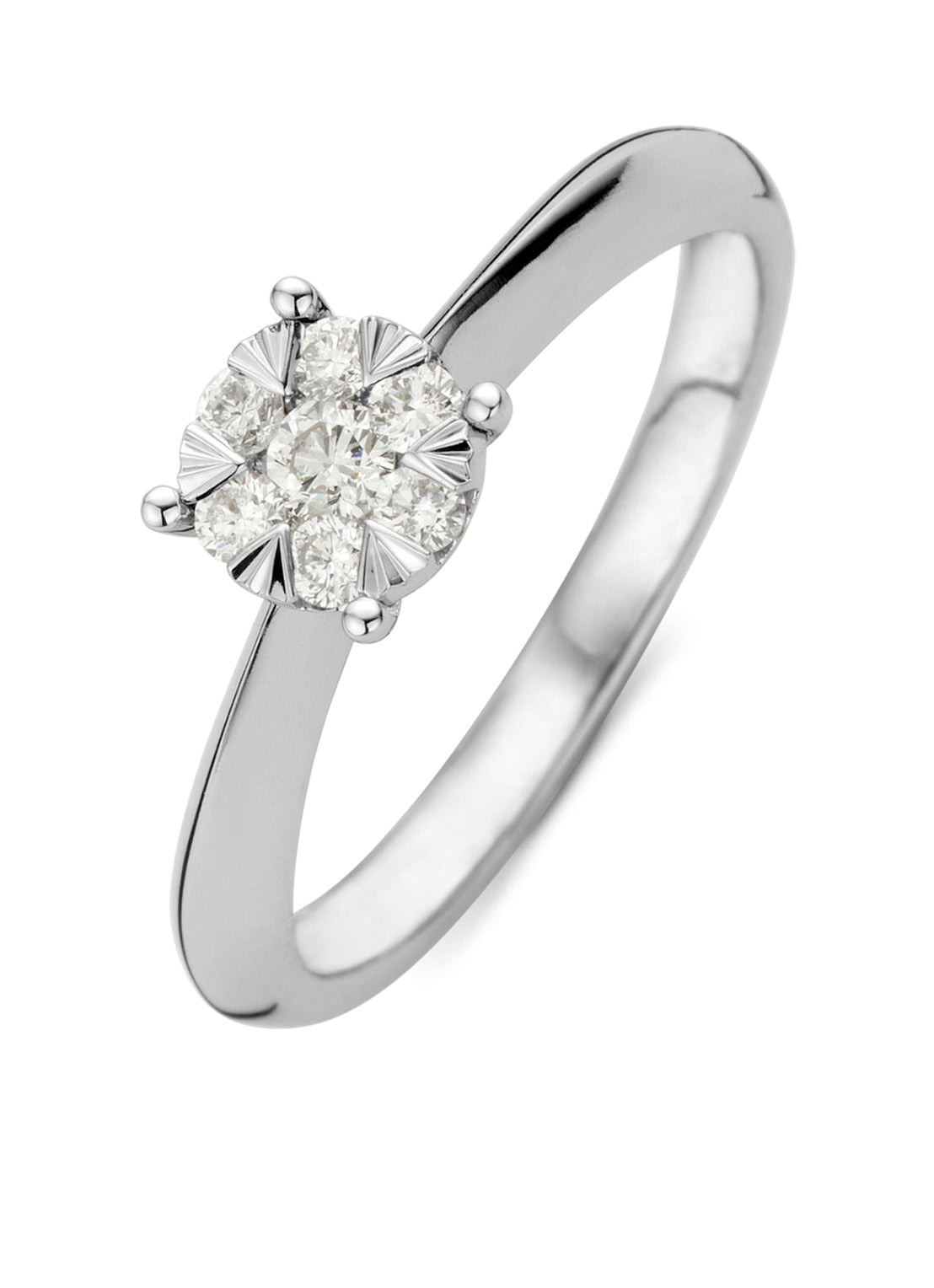 White gold ring, 0.25 ct diamond, Enchanted