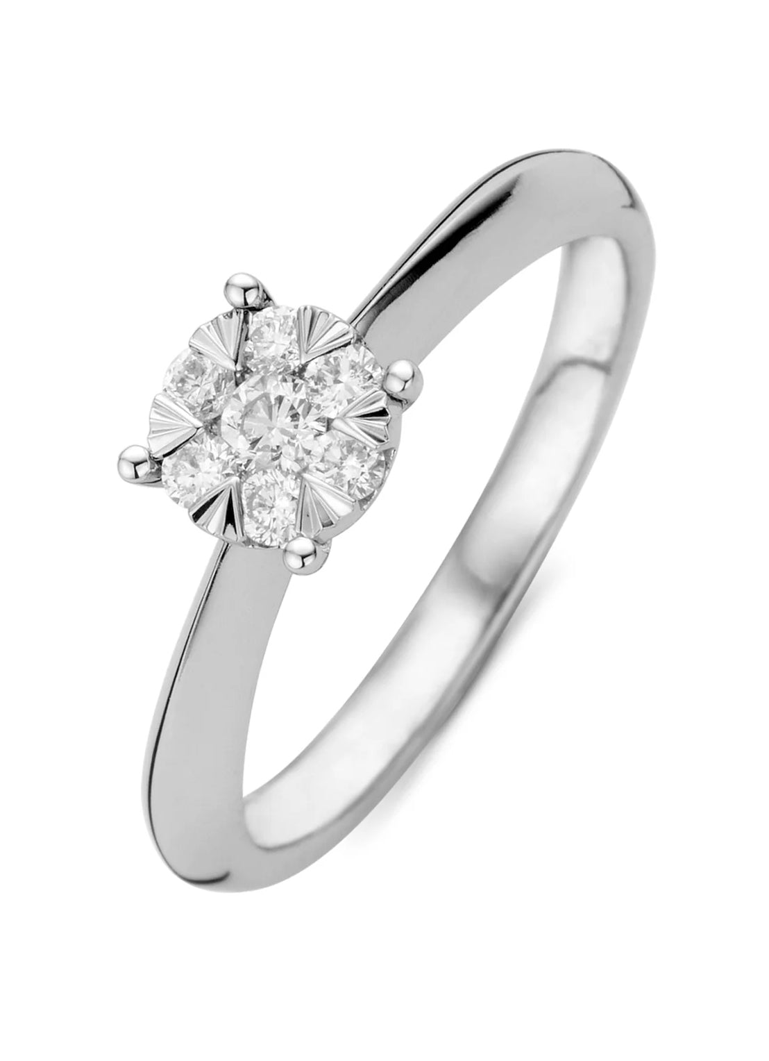 White gold ring, 0.25 ct diamond, Enchanted