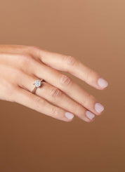 Witgouden ring, 0.46 ct diamant, Enchanted