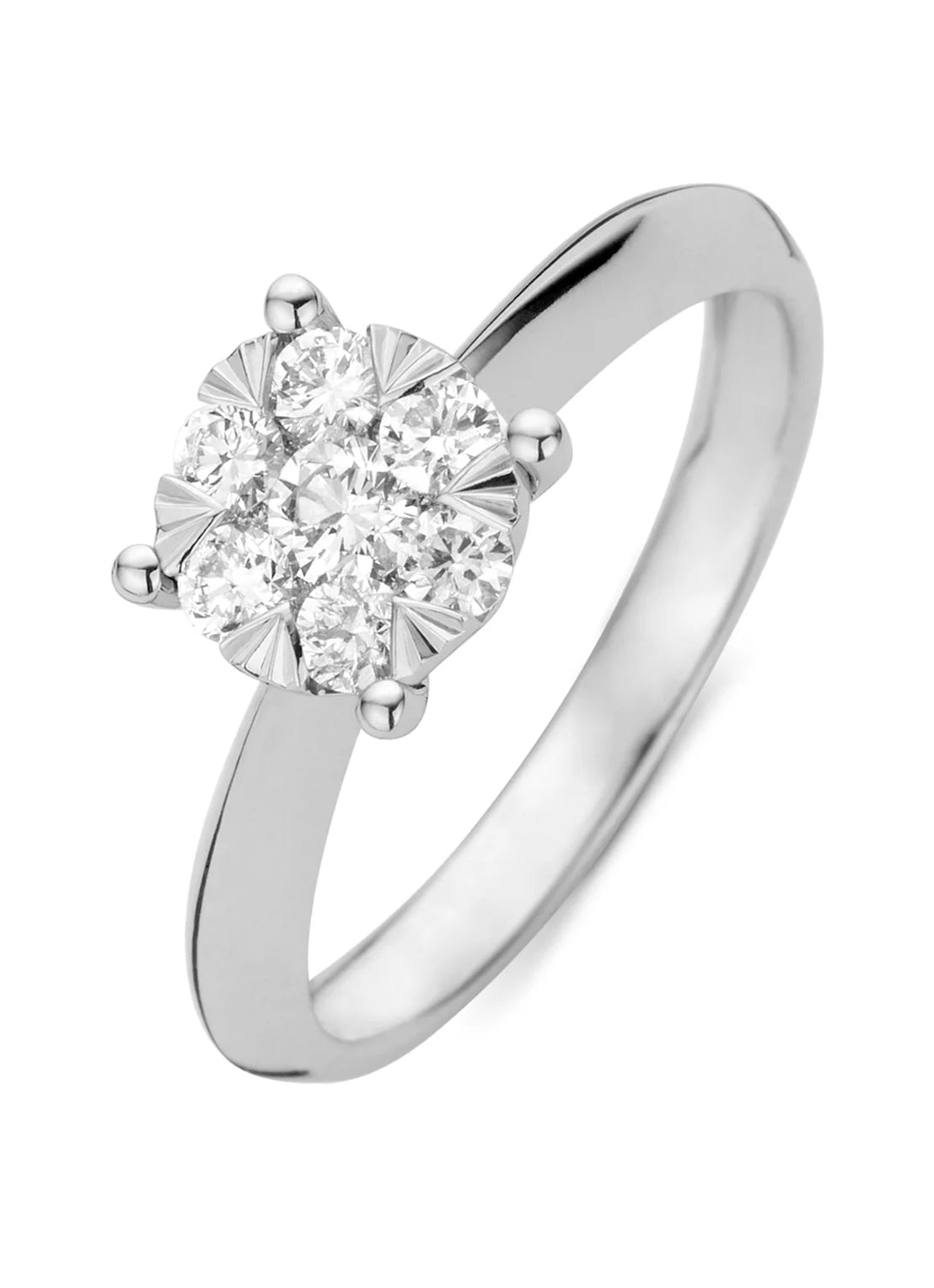 White gold ring, 0.46 ct diamond, Enchanted