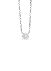 Witgouden hanger met collier, 0.09 ct diamant, Enchanted