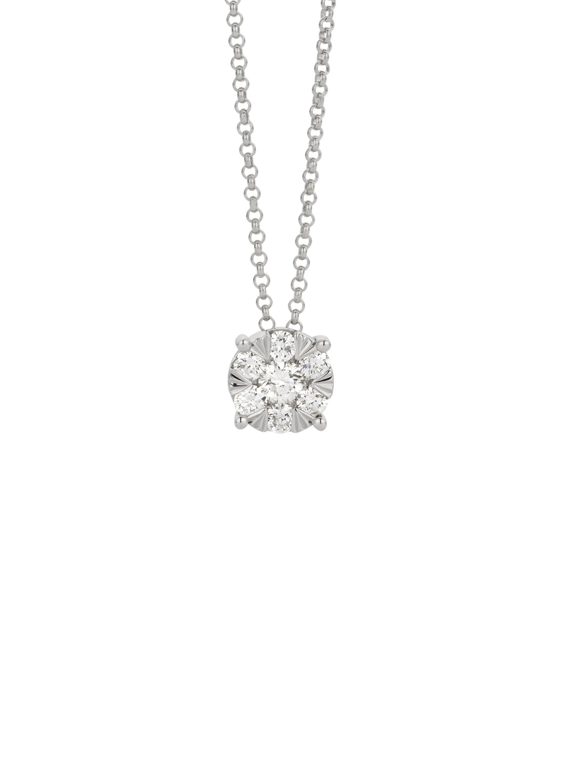 White gold necklace, 0.37 ct diamond, Enchanted