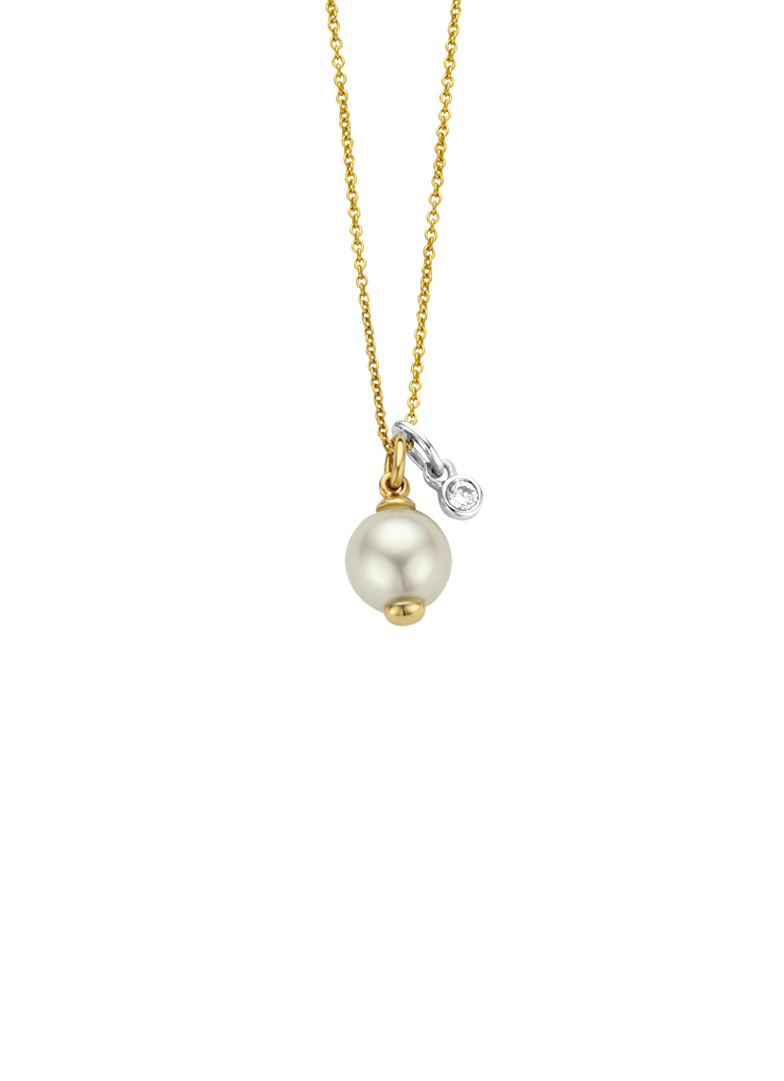 Birthstones gold pendant with necklace June