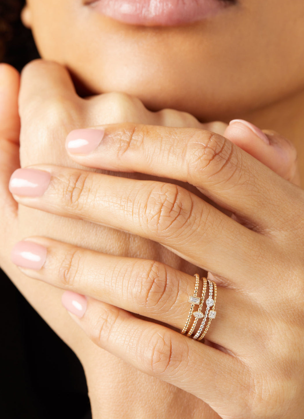 Geelgouden ring, 0.05 ct diamant, Joy