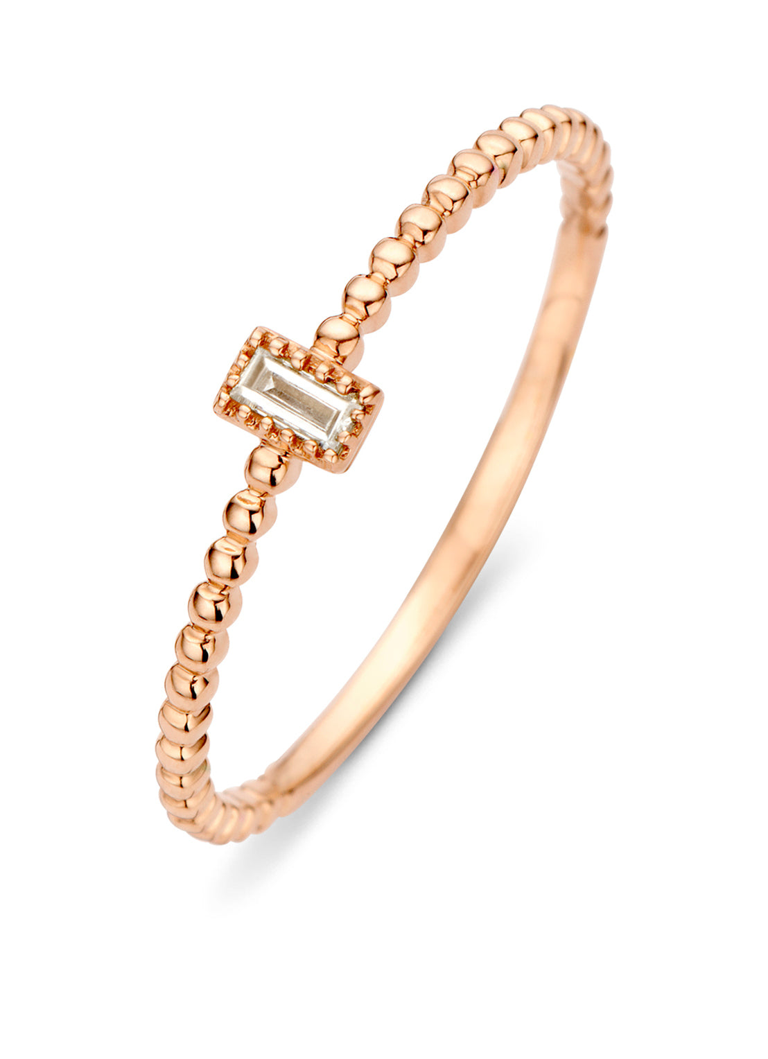 Roségouden Ring, 0.05 CT Diamant, Joy